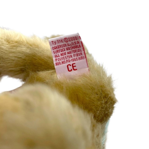 Ty Attic Treasures Collection OLIVIA Bear Blue vest Beanie Bear Jointed Posable - Picture 12 of 12